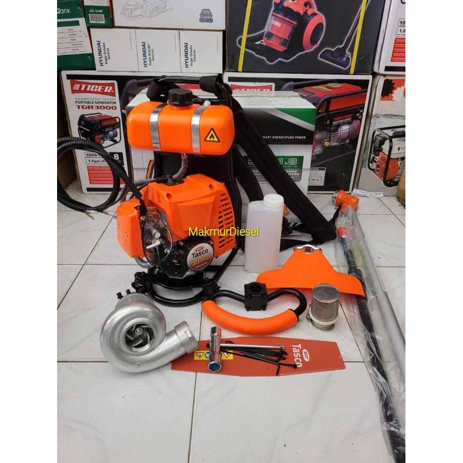 Mesin Porong Rumput Tasco 2tak + WaterPump 1" WP10