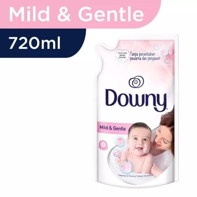 new  Downy Mild & Gentle 720 ml / Downy Baby 720 ml / Downy Putih 720 ml