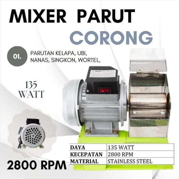 Mesin parut kelapa Ubi mesin giling kelapa mesin dinamo parutan kelapa stainless (antikarat)