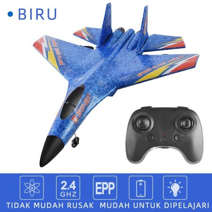 Mainan Pesawat Terbang Remote Control LED Pesawat Glider Foam Fighter murah