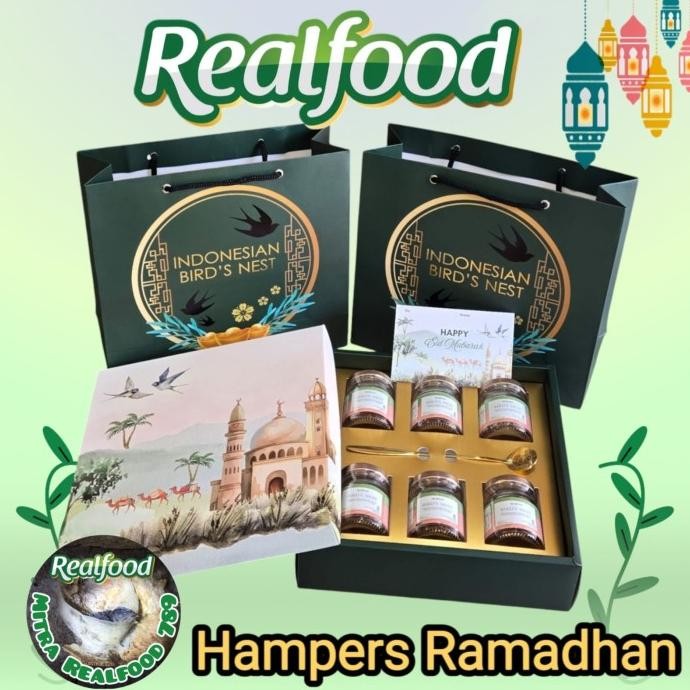 

yjstore- Hampers Realfood Edisi Lebaran Idul Fitri Ramadhan ( Box Ramadhan Birdnest ) Isi Minuman Sarang Burung Walet & Chicken Bone Broth