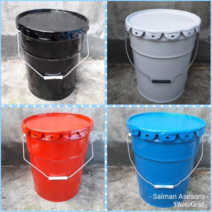 Ember Kaleng Cat 25 Kg Tempat Sampah 20 Liter
