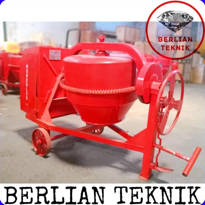 New Beton Molen Concrete Mixer Semen Hercules 350 Liter Single Pully