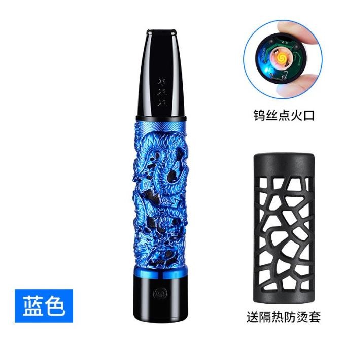 Korek Api Usb Filter Asbak 3 in 1 Motif Naga