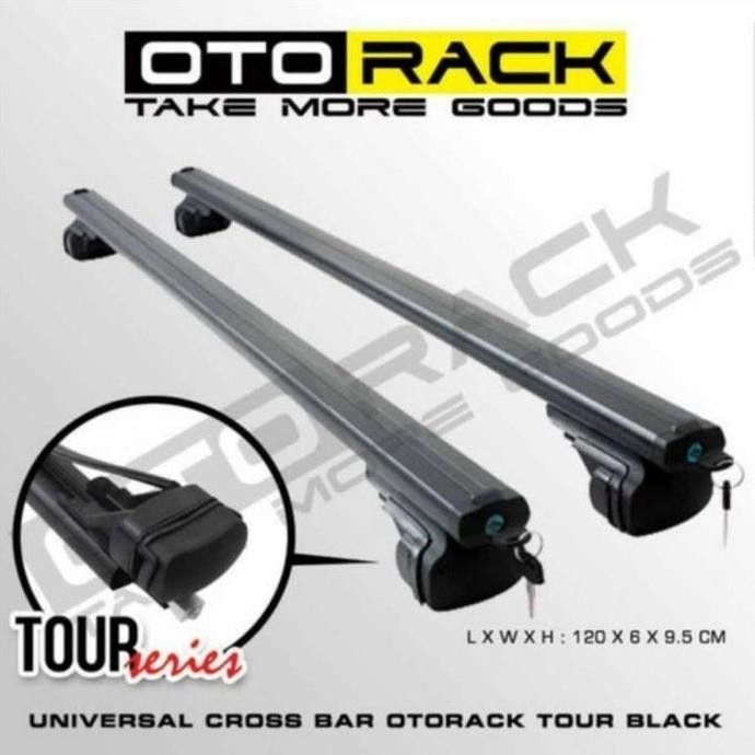 New OTORACK Cross Bar Sporty Pro Tour Premium Adventure Crossbar Kaki Rack Mobil Jepit Body Roof Rai