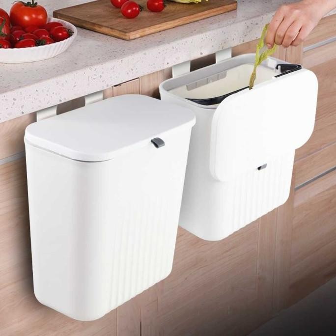 Tempat Sampah Gantung Plastik Serbaguna Laci Gantung Tempat Sampah