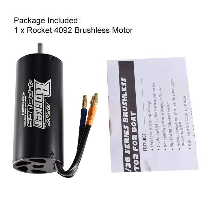 Motor Brushless Rocket 4092 1250Kv 1520Kv Co