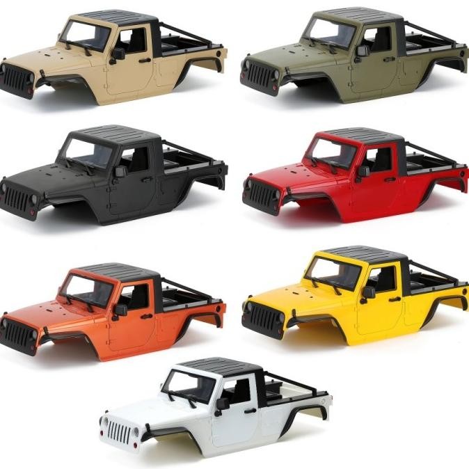 Jeep Wrangler Rubicon Pick Up Hard Body 313Mm 1/10 Rc Crawler Scx10 Ii Co