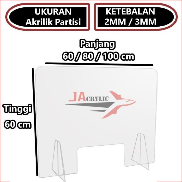 

Terlaris Partisi Sekat Pembatas Meja Akrilik Table Divider Ketebalan 2Mm 3Mm