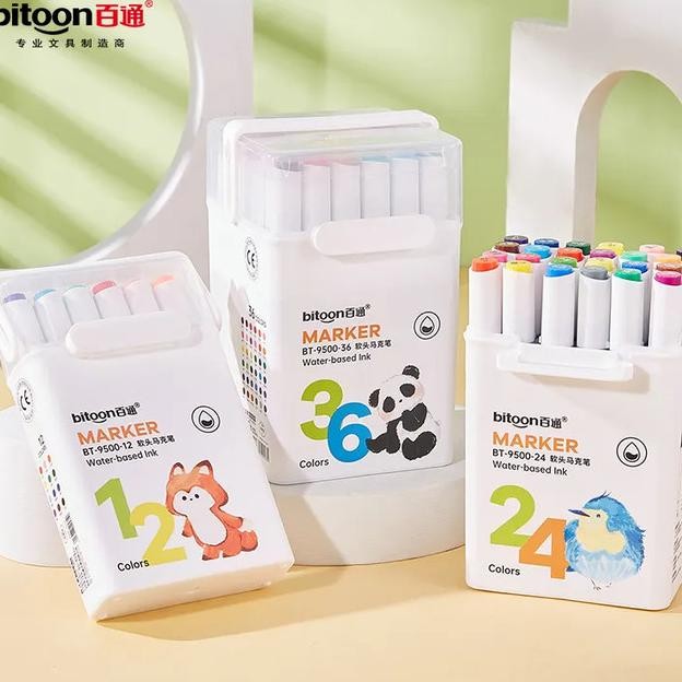 

Creative Art Marer Double Head Waterbaed And Wahable Pidol