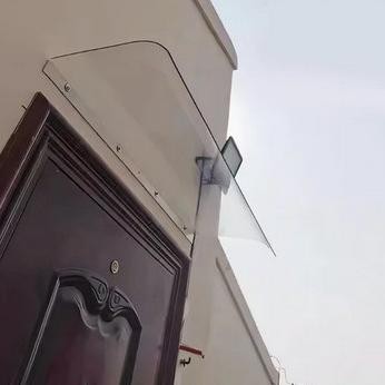 Kanopi Atap Transparan Jendela Tanpa Braket Luar Ruangan Atap Balkon Tenda Rumah