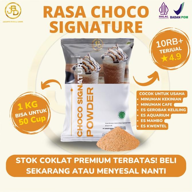 

Spesial Promo/ Bubuk Minuman Premium Choco Signature 1Kg || Jakarta Bubble Drink [Terlaris/Terbaru/Recommended]