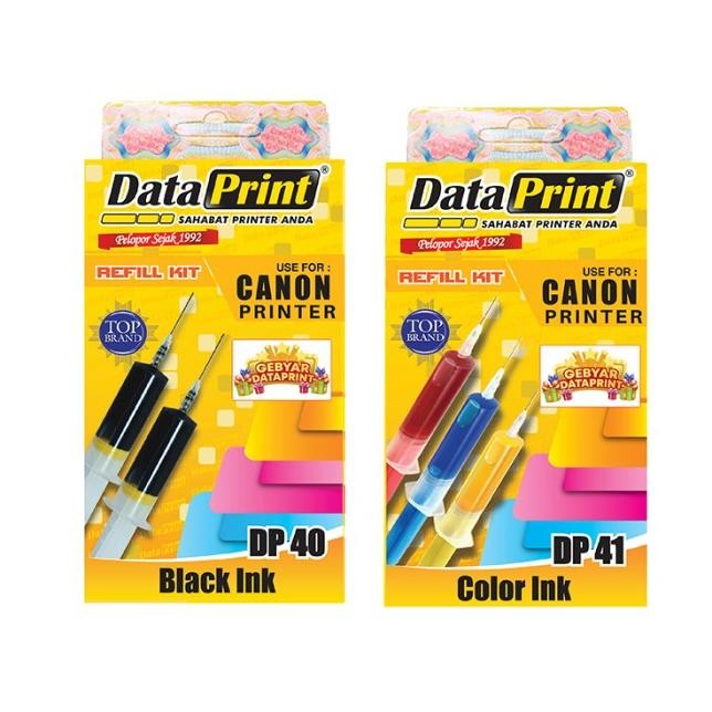 Dataprint Bundling Tinta Refill Hitam Dan Warna Printer Canon