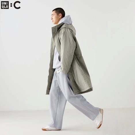 UNIQLO C Clare Waight Keller Men Sweat Wide Pants Celana Panjang Fit Lebar Pria Gray