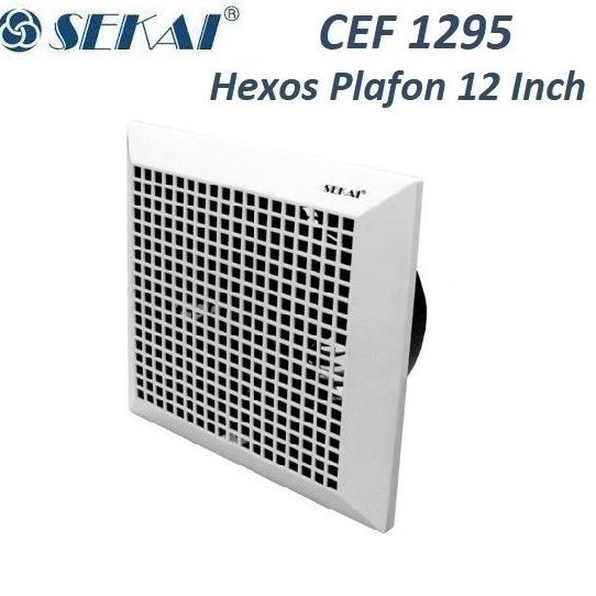 Sekai Exhaust Fan Plafon 12 Inch CEF 1295 Heksos Hexos 12inch