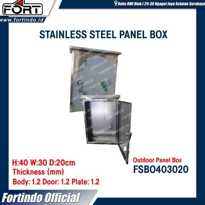 Miliki Stainless Panel Box Outdoor Fsbo403020 Ip55 Merk Fort