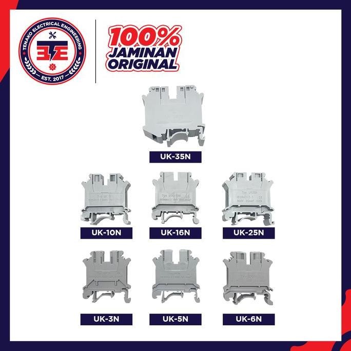 Terjangkau Terminal Block Din Rail 800V Uk3N Uk5N Uk6N Uk10N Uk16N Uk25N Uk35N Per 1 Dus Uk-3N Uk-5N