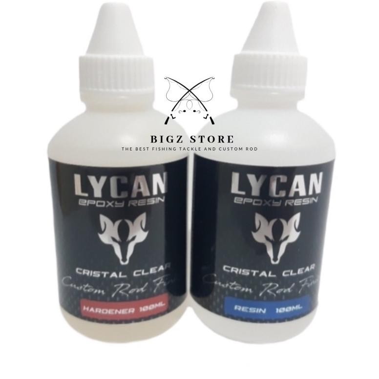RESIN LYCAN 60 ML (30 RESIN & 30 HARDERNER) DAN 200 ML (100 RESIN & 100 HARDERNER) UNTUK BAHAN FINIS