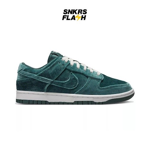 NIKE Dunk Low Suede Velvet Teal Green Sepatu Sneakers Wanita - DZ5224300 - Size 38.5