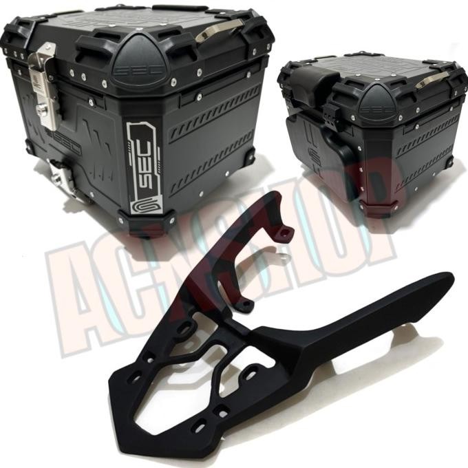 / Paketan Box Sec Emperor 45 Liter Dan Breket Box Adv 150 Adv 160 Aluminium Alloy Case Pannier /