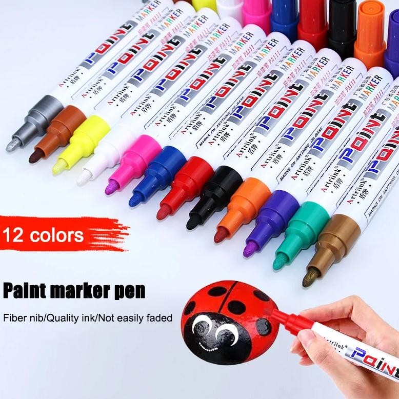 

Badminton Racket Paint Pens Colorful Large Capacity Waterproof Non-Fading Repair Paint