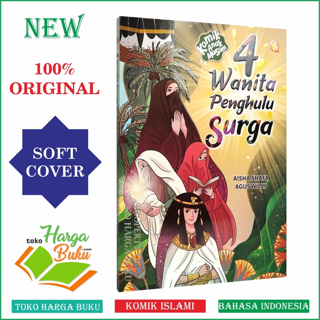 Foto Komik 4 Wanita Penghulu Surga FULL COLOR Khadijah Fatimah Asiyah Maryam Buku Anak Muslim Al-Kautsar