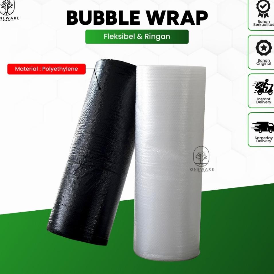 

Bubble Wrap Bening Dan Hitam 1 Roll 125 Cm 50 M Alat Perlindungan Paet Produ Wwateroof Quality By Oneware