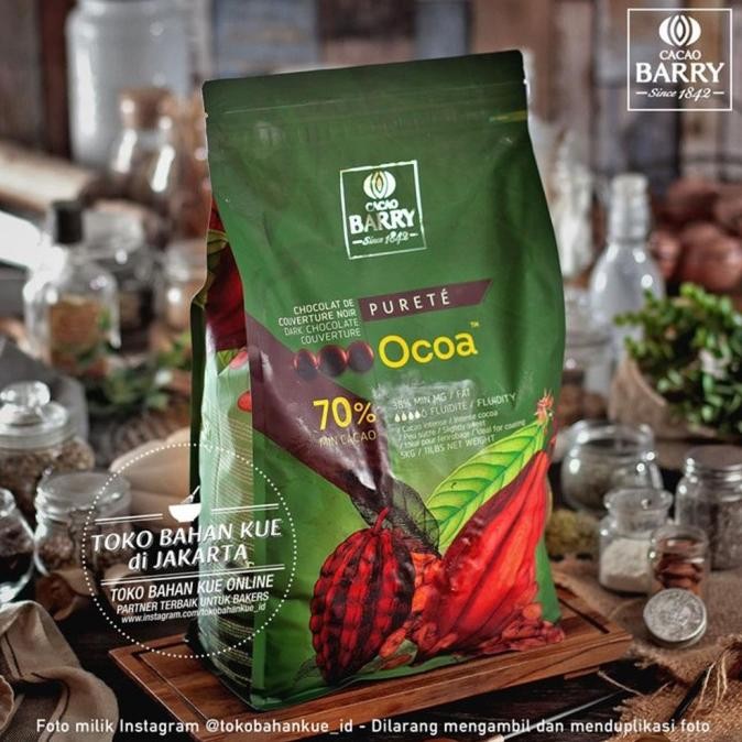 

Grosir Cacao Barry Callebaut Ocoa 100Gr 70% Dark Chocolate Couverture Cokelat