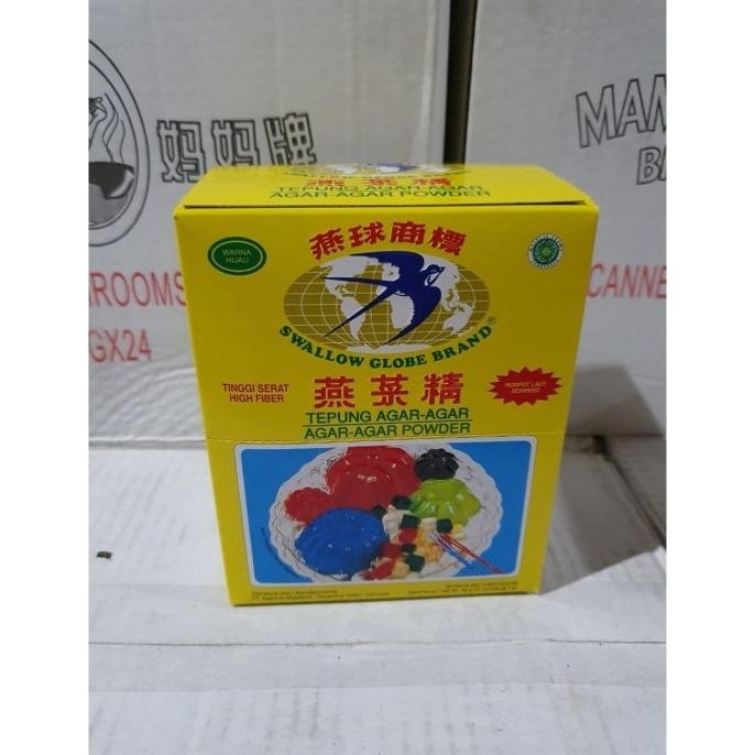 

Promo Tepung Agar Agar Swallow Globe 1 Dus Asli