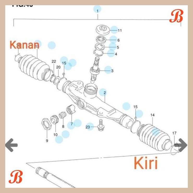 [SPS] KARET BOOT STIR STEERING SUZUKI FUTURA
