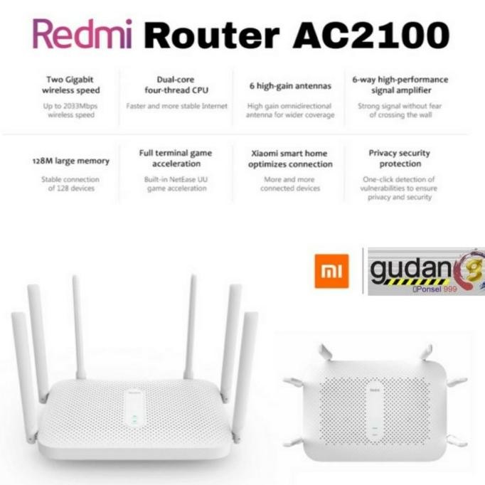 ROUTER AC2100 2033Mbps Wifi 2.4G 5G Dual Band 6 Antena