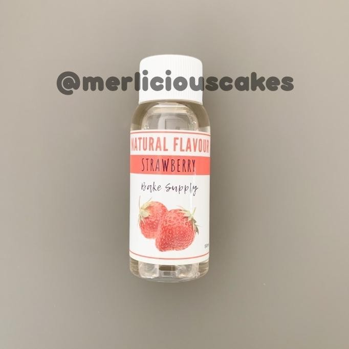 

Promo Strawberry Natural Flavour Flavouring Perisa Makanan Alami Cake Kue