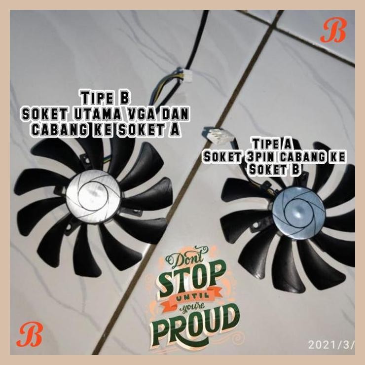 [SRP] fan kipas vga 85mm 4pin Msi inno3d 1060 1050 ti rx 460 rx 550 560