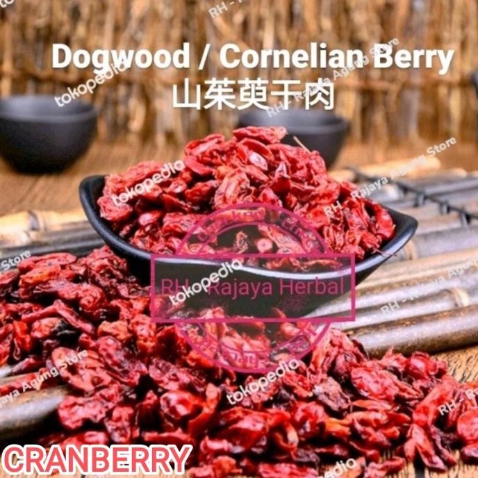 

Murah Cranberry Fruit Cornelian Cherry Shan Zhu Yu Loose Beri