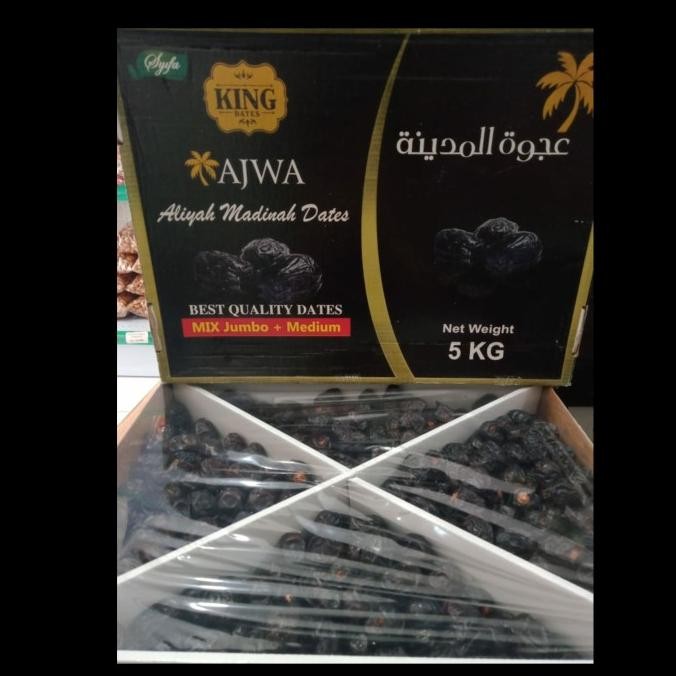 

Murah Ajwa King Aliyah Jumbo+Medium 5Kg Syifa