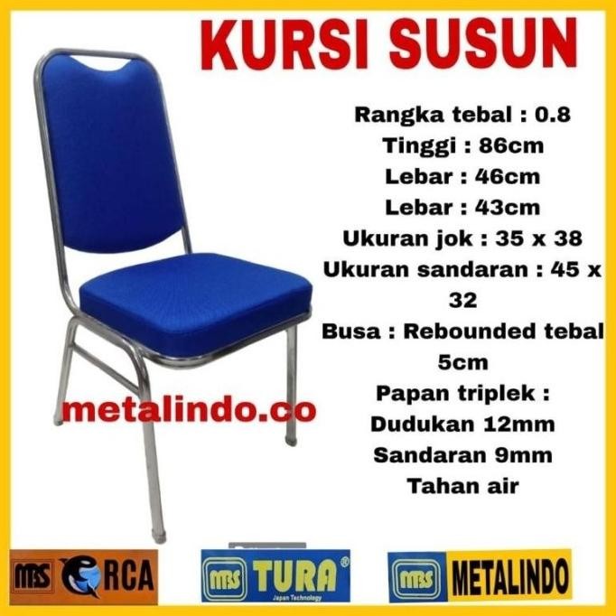 kursi Susun Kursi Seminar Kursi kantor Kursi makan Serbaguna (Jok kain