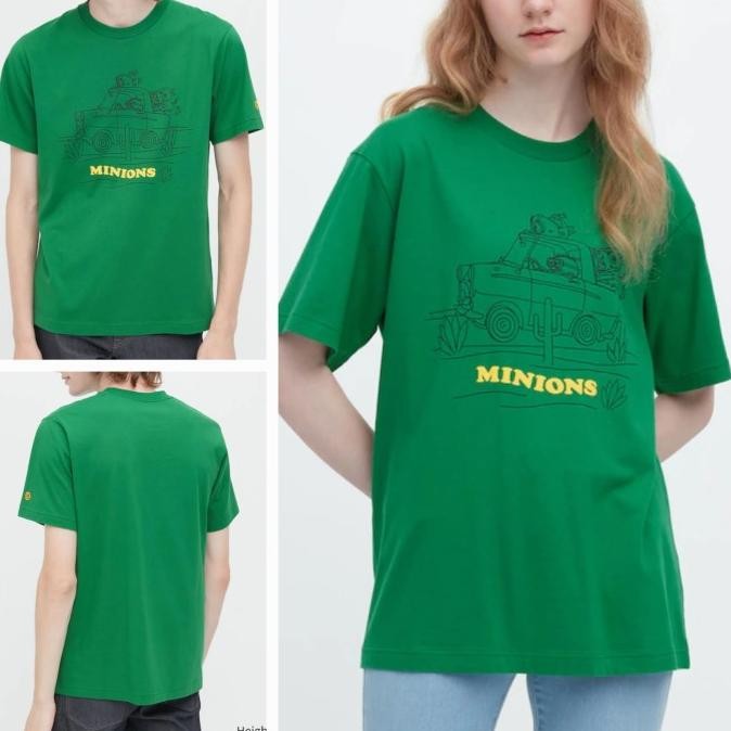Kaos UNIQLO UT Minions Hijau Baru Original Asli