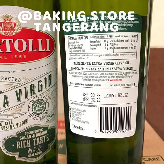 

Promo Bertolli Olive Oil Extra Virgin - Minyak Zaitun 500 Ml