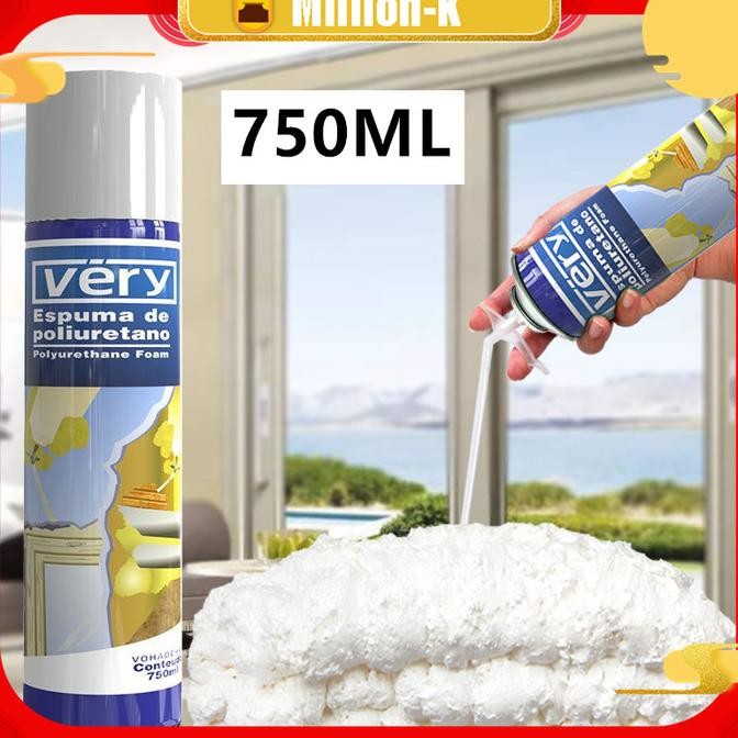 Promo 750ml PU FOAM/Busa Poliuretan Lem / Busa Poliuretan Lem Sealant 750ml/LEM BOTOL SERBAGUNA/VIRA