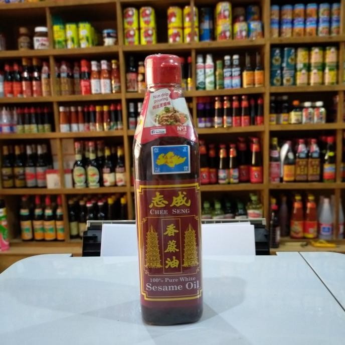 

Sale Chee Seng Double Pagoda 100% Pure White Sesame Oil/ Minyak Wijen Putih 375Ml Halal