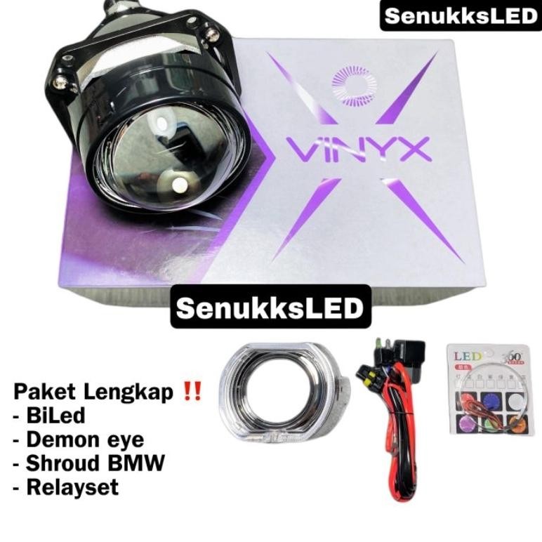 mia combo paket lengkap projector biled vinyx p3 2.5 inc purple lens vinyx p3 50 watt biled p3 vinyx