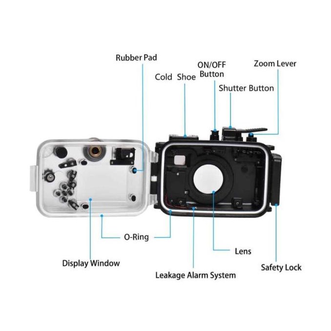 Housing Underwater Seafrogs Camera Olympus TG-6 Upgrade For TG-7 Case Casing Waterproof Sea frogs TG