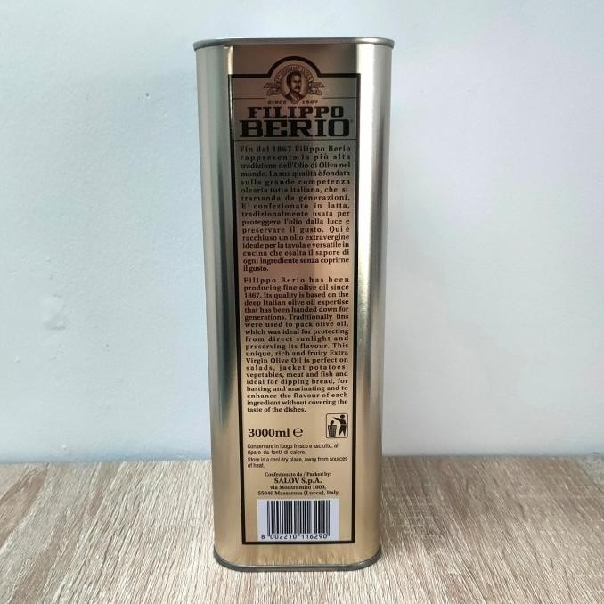 

Promo Filippo Berio Extra Virgin Olive Oil 3L - Minyak Zaitun Evoo 3 L