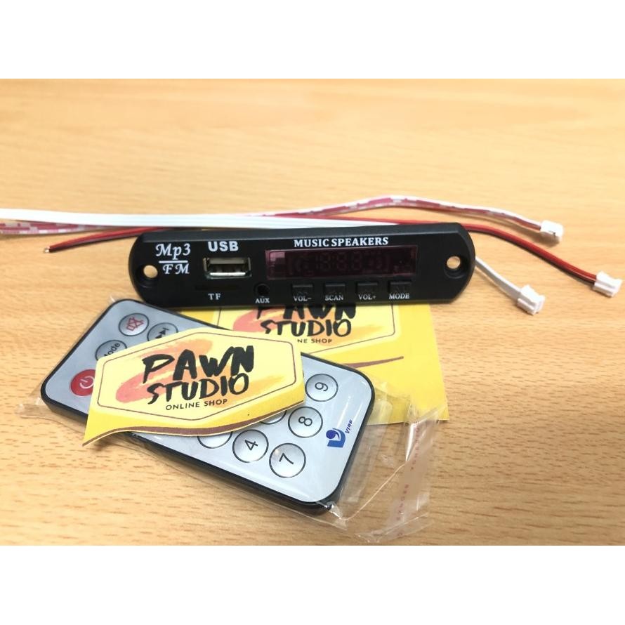 MODULE MODUL KIT MP3 PLAYER + REMOTE 12 VOLT NON BLUETOOTH MERK VIRE