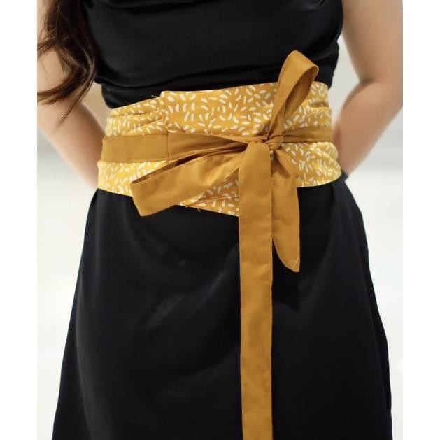 ZAI-2530 d-54 obi belt batik tenun beras / ikat pinggang obi tenun beras / OBI BELT JUMBO BIGSIZE TE