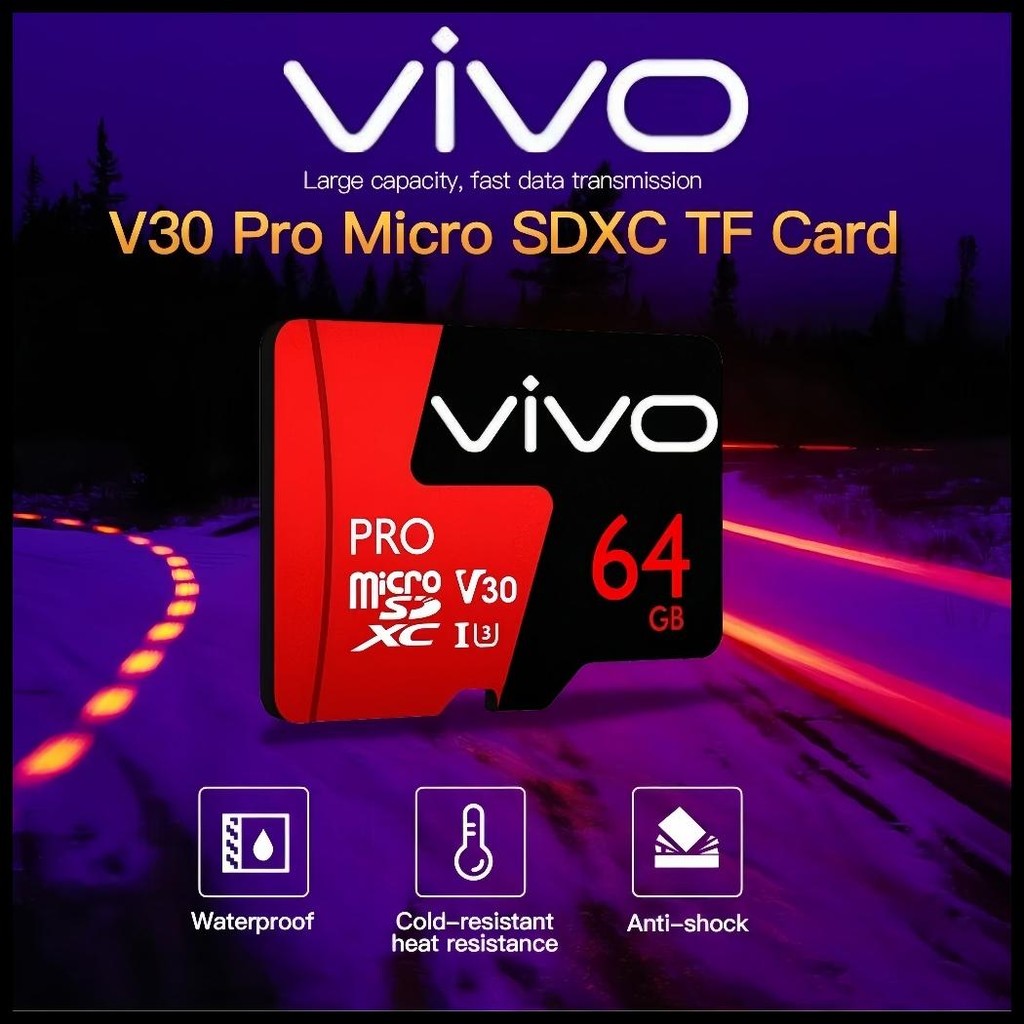 VIVO MEMORY CARD HP KARTU MEMORI SD 32G/64G/128G/256G/512G/1TB/2TB 180MBP/S TF CARD ORIGINAL