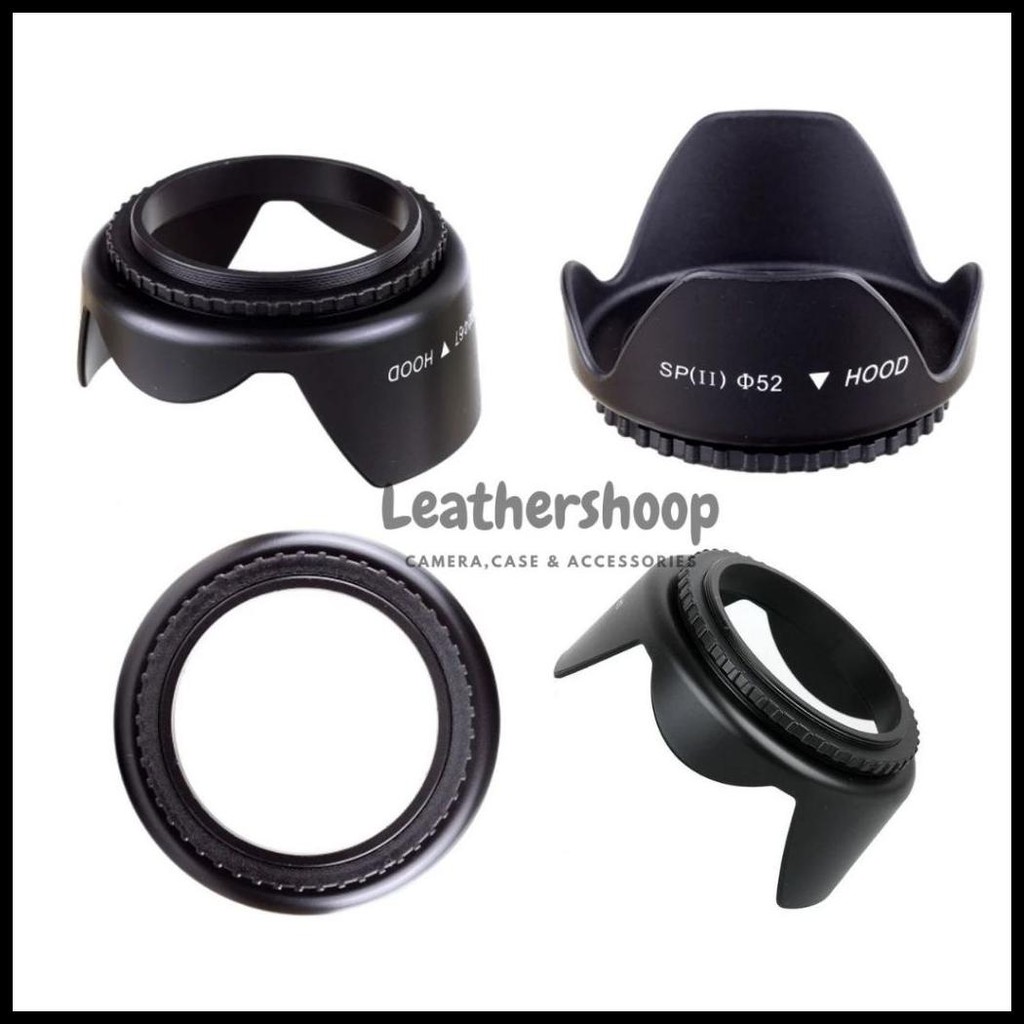 LENS HOOD FOR CANON NIKON SONY FUJIFILM DIAMETER 58MM 52MM 49MM