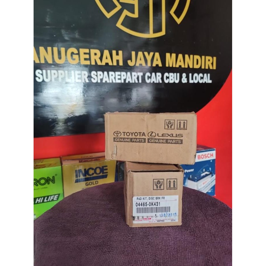 HARGA DISC - SEPATU REM DEPAN/KANVAS REM/BRAKE PAD INNOVA REBORN 16/ON ORIGINAL