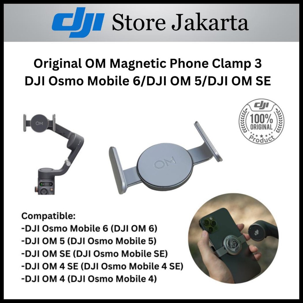 MAGNETIC PHONE CLAMP DJI OSMO MOBILE 6 OM 5 OM 4 OM SE ORIGINAL DJI