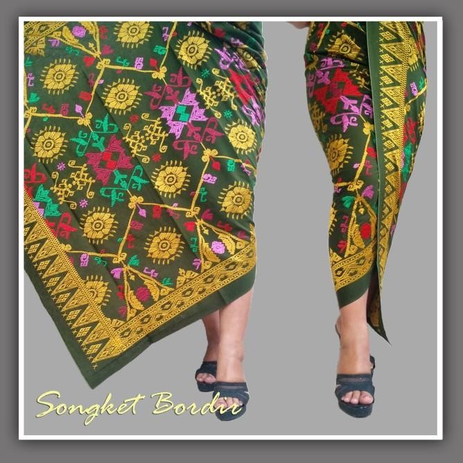 SONGKET BORDIR KAMEN BORDIR KAIN BORDIR KAIN BALI KAIN BAWAHAN KEBAYA